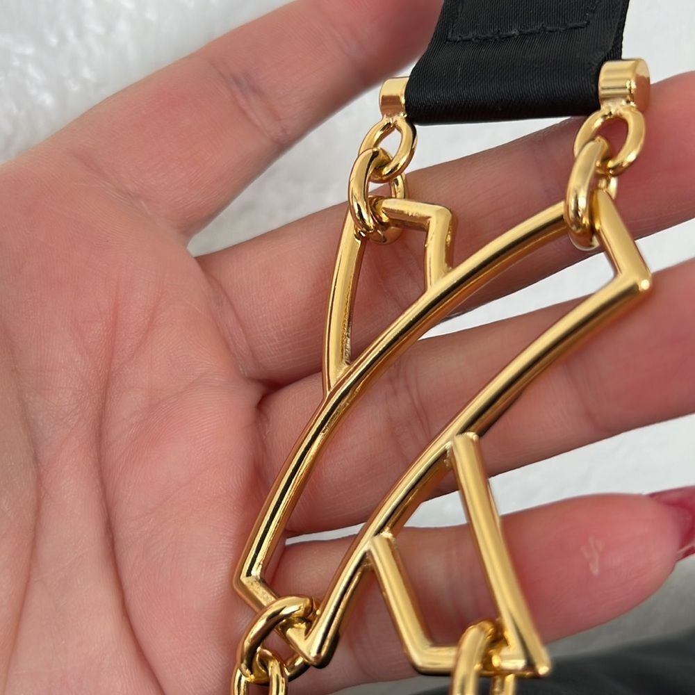 Vintage New By Paloma Picasso black nylon monogram - Picture 7 of 12